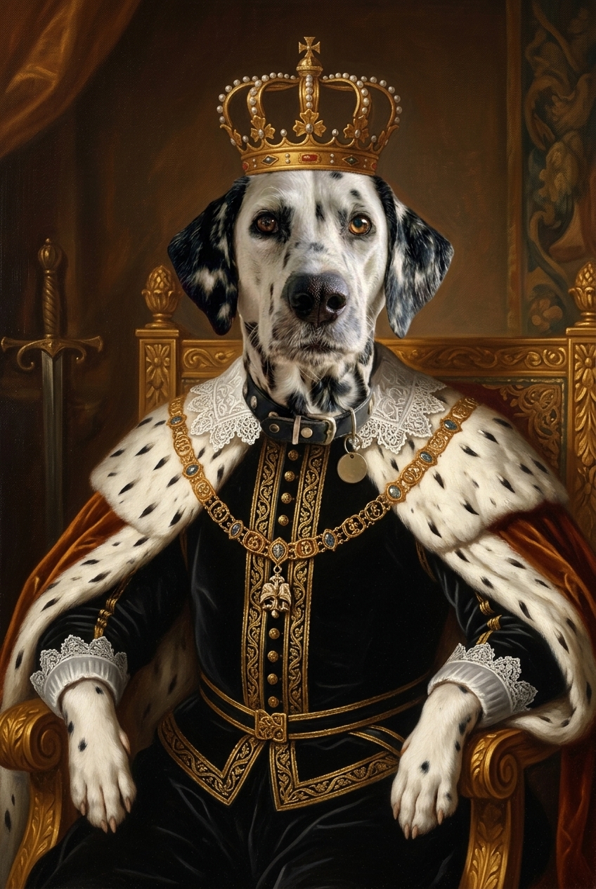 King portrait example